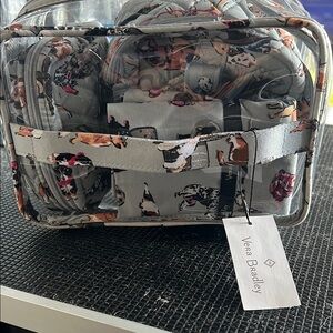 Vera Bradley Dog Print Cosmetic Bag Set